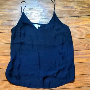 Silky black camisole black animal print from H&M